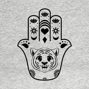 Cute Tiger Hand T-Shirt